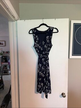 41 hawthorn beatriz maxi dress with side slit 41 Hawthorn | Dresses | 4 Hawthorn Beatriz Maxi Dress Side Slit Blue Dot